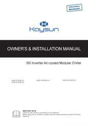 Kaysun KEM-180 DRS5 KH Owners & Installation Manual