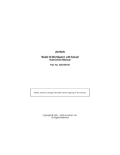 ZETRON 30 Worldpatch Instruction Manual