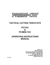 Broco PRIME-CUT PC/TAC Operating Instructions Manual