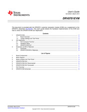 Texas Instruments DRV8701EVM User Manual