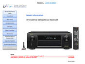 D+M Group AVR-X6300H Quick Start Manual