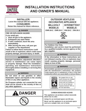 Empire ONR-24-2 Installation Instructions And Owner's Manual