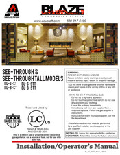 Acucraft Blaze BL-6-ST Installation & Operator's Manual