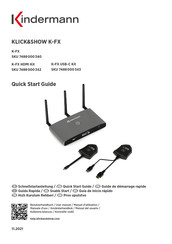 Kindermann KLICK&SHOW K-FX USB-C Kit Quick Start Manual