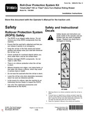 Toro 139-2638 Installation Instructions Manual