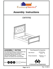 Furniture of America CM7979Q Assembly Instructions Manual