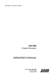 Case CX130C Operator's Manual