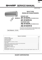 Sharp AY-X10CR Service Manual