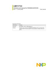NXP Semiconductors FRDM665CANFDEVB User Manual