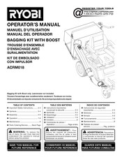 Ryobi ACRM018 Operator's Manual