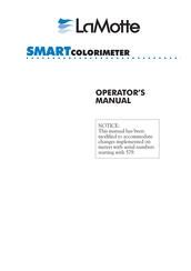 LaMotte SMART Colorimeter Operator's Manual