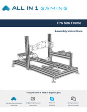 All In 1 Gaming Pro Sim Frame Assembly Instructions Manual