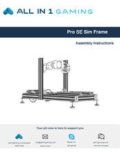 All In 1 Gaming Pro SE Sim Frame Assembly Instructions Manual