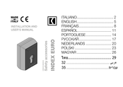 Comunello Automation INDEX EURO Installation And User Manual