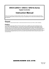 Shimaden SRS10 Series Instruction Manual