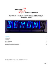 Angry Electrons WordClock-2-8 Assembly Manual