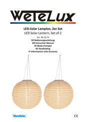 Westfalia Wetelux 96 76 74 Instruction Manual