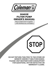 Coleman FlowClear 90402E Owner's Manual