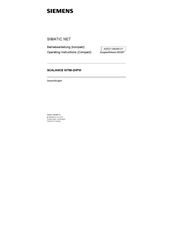 Siemens SIMATIC NET SCALANCE W786-2HPW Operating Instructions Manual
