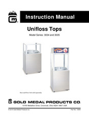 Gold Medal Unifloss Top 3034 Instruction Manual