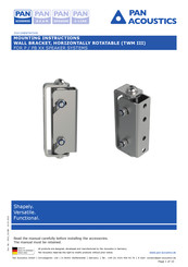 Pan Acoustics TWM III Mounting Instructions