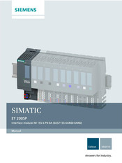 Siemens SIMATIC ET 200SP Manual