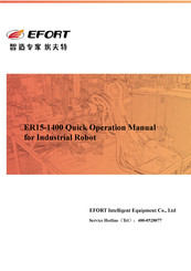 EFORT ER15-1400 Quick Operation Manual