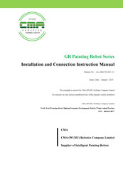 CMA Dishmachines GR Painting Robot Series Installation And Connection Instructions