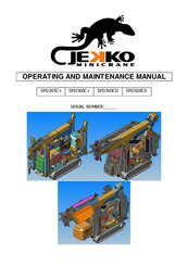 JEKKO SPD360CD Operating And Maintenance Manual