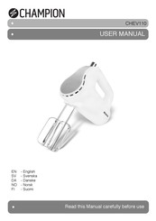 Champion CHEV110 User Manual