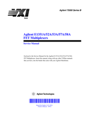 Agilent Technologies E1352A Service Manual