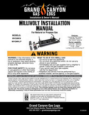 Grand Canyon Gas Logs MVQMKLP Installation Manual