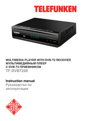 Telefunken TF-DVBT228 Instruction Manual