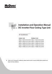 McQuay MQIU-174048-HCU216A Installation And Operation Manual