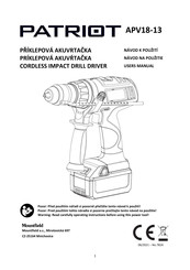 Patriot APV18-13 User Manual