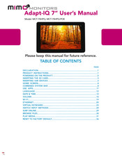 Mimo Monitors Adapt-IQ User Manual