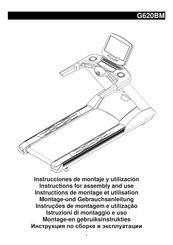 BH FITNESS G620BM Instructions For Assembly And Use