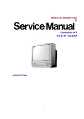 Panasonic AG520F - COMBINATION VCR/TV Service Manual
