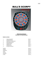 BULL’S SCORPY Owner's Manual And Game Instructions