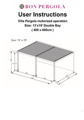 Bon Pergola Villa Pergola 13x19 User Instructions