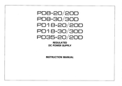 Kenwood PD35-20D Instruction Manual