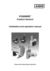 ASM posiwire Installation And Operation Manual
