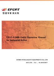 EFORT ER15-4-1600 Quick Operation Manual