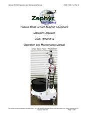 Zephyr ZGS-11000-2 v2 Operation And Maintenance Manual