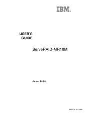 IBM Redbooks ServeRAID-MR10M User Manual