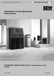 SEW-Eurodrive MOVIDRIVE MDR60A1320-503-01 Operating Instructions Manual
