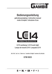 Gambit lighting LC14 Instruction Manual