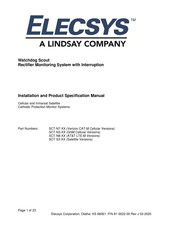 Linsay ELECSYS SCT-S3 Series Installation And Product Manual