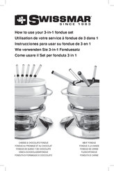 Swissmar 3-in-1 fondue set How To Use Manual