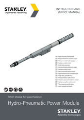 Stanley 70501 Instruction And Service Manual